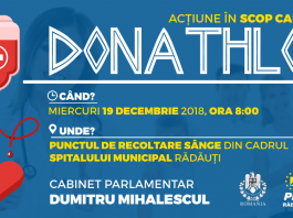 Deputatul Dumitru Mihalescul şi TNL Rădăuţi lansează campania caritabilă DONATHLON Donathlon-Radauti