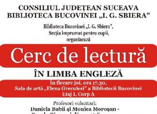 CERCUL DE LECTURĂ ÎN LIMBA ENGLEZĂ CERCUL DE LECTURĂ ÎN LIMBA ENGLEZĂ