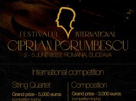 Festivalul internaţional "Ciprian Porumbescu" Suceava 2022