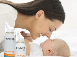 Cum facem faţă congestiei nazale în cazul nou-născuţilor cu Tonimer lab Hypertonic Baby Spray?