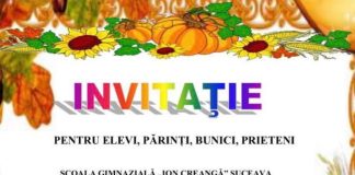 TÂRGUL DE TOAMNĂ la Școala Ion Creangă Suceava