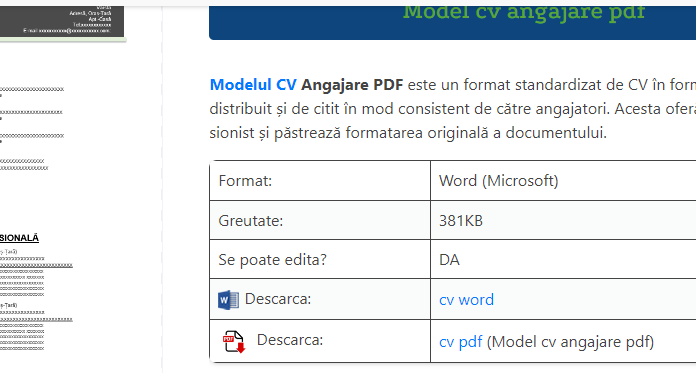 Exemplu Model CV 2023: Ghid Complet pentru un CV de Succes Exemplu Model CV 2023: Ghid Complet pentru un CV de Succes