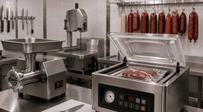 Aparatele de vidat și utilajele de prelucrare a cărnii: echipamente esențiale pentru o carmangerie de succes Aparatele de vidat și utilajele de prelucrare a cărnii: echipamente esențiale pentru o carmangerie de succes