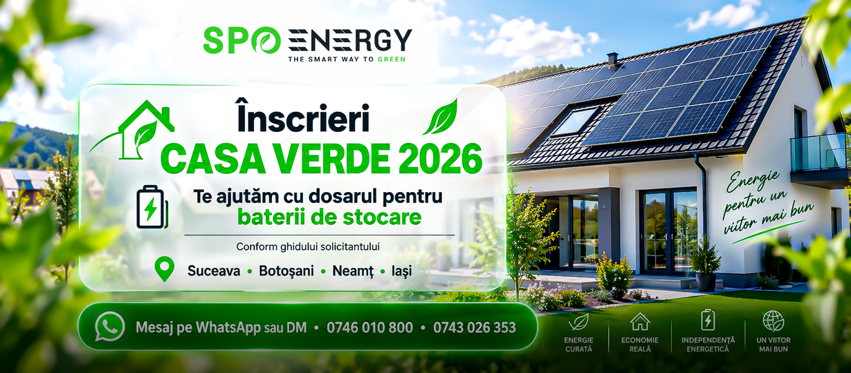 Inscrieri Programul Casa Verde Baterii 2026